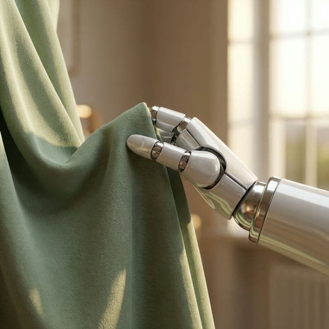 Detailed view of the Double-Faced Wool Wrap, a luxury garment from the Loviisa collection engineered for humanoid robot platforms by Post Human Clothing
